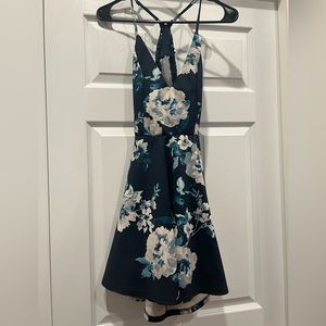 Floral Patterned Racerback Dress
